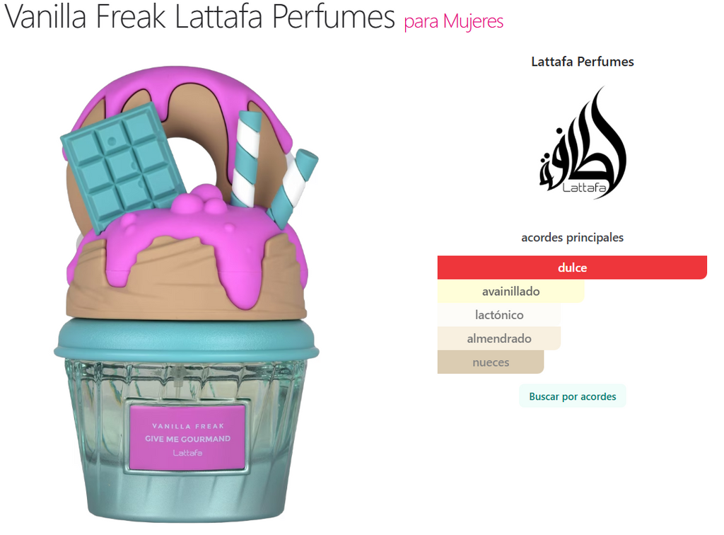 Vanilla Freak Lattafa Perfumes para Mujeres