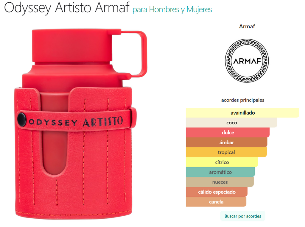 Odyssey Artisto Armaf para Hombres y Mujeres